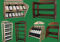 Wood wine racks